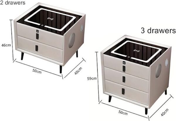 MEUBLE 3 TIROIRS AVEC STATION DE RECHARGE