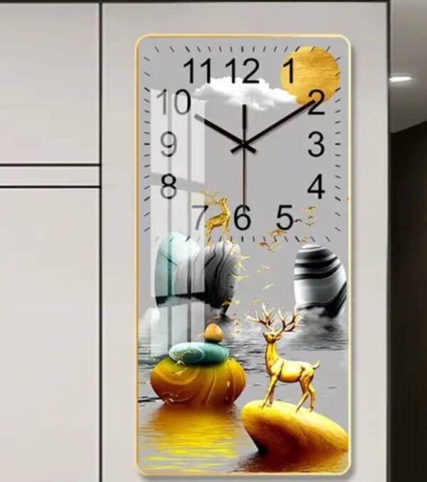 HORLOGE MURALE 60x30 DÉCORATIVE